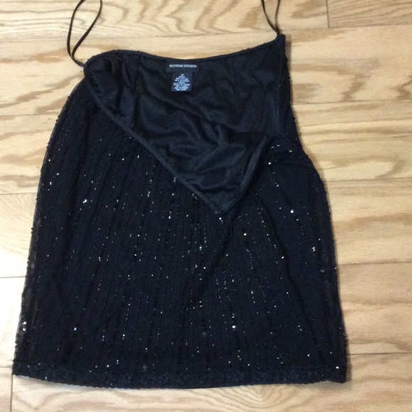 2P Sutton Studio black sequin skirt - Picture 2 of 16